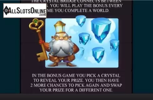 Crystal Bonus screen. Combat Masters from Skywind Group
