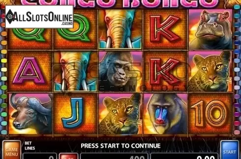 Screen 1. Congo Bongo (Casino Technology) from Casino Technology