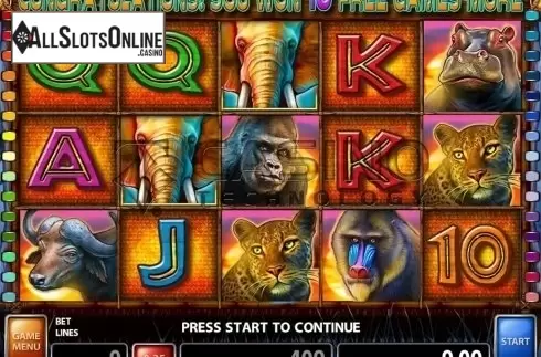 Screen 2. Congo Bongo (Casino Technology) from Casino Technology