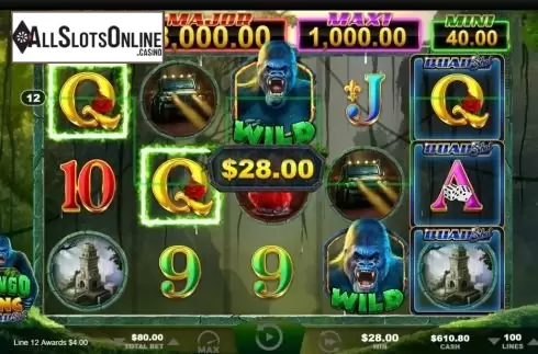 Win Screen 2. Congo King Quad Shot from Ainsworth