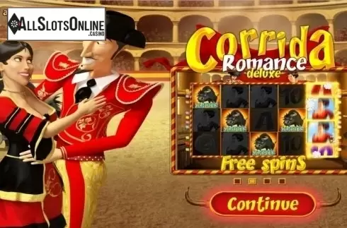 Start Screen. Corrida Romance Deluxe from Wazdan