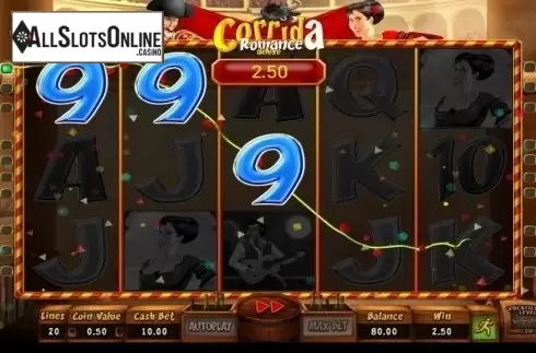Win Screen . Corrida Romance Deluxe from Wazdan