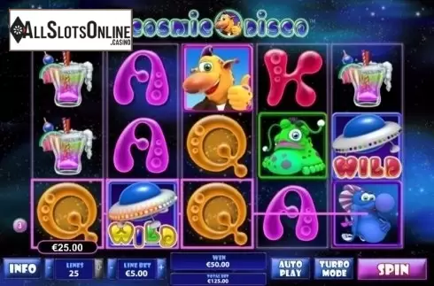 Win Screen 3. Cosmic Disco from Playtech
