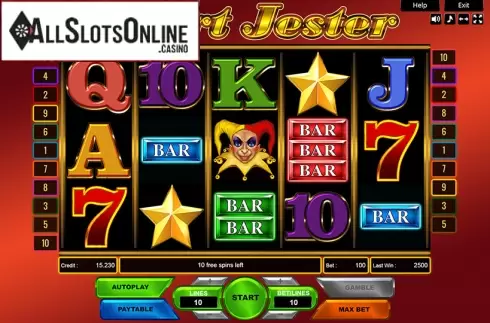 Reel Screen. Court Jester from Platin Gaming