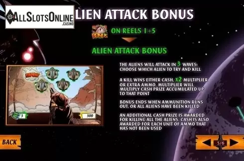 Screen6. Cowboys & Aliens from Playtech