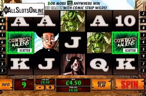 Screen9. Cowboys & Aliens from Playtech