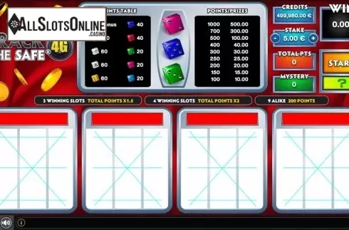 Reel Screen. Crack The Safe 4G from GAMING1