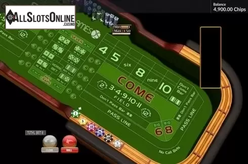 Table screen. Craps (GamesOS) from GamesOS