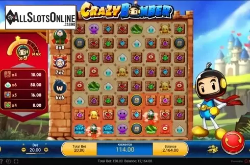 Win screen 3. Crazy Bomber from Spadegaming