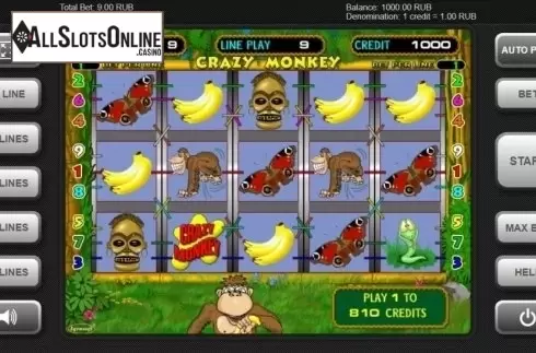 Reel Screen. Crazy Monkey (Igrosoft) from Igrosoft
