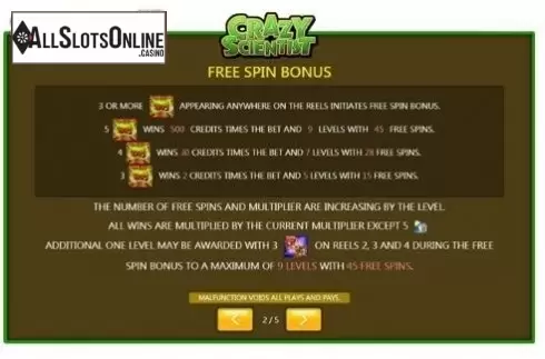Free Spins 1. Crazy Scientist (Jumbo Games) from Jumbo Games