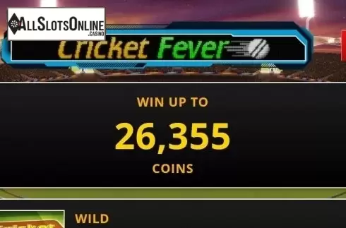 Paytable 1. Cricket Fever from Genii