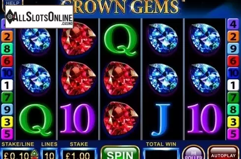 Screen 1. Crown Gems Hi Roller from Barcrest