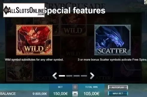 Wild and Scatter. CrypCrusade from Ganapati