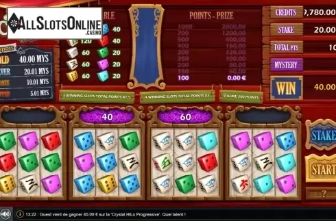 Win Screen 3. Crystal Hi Lo from GAMING1