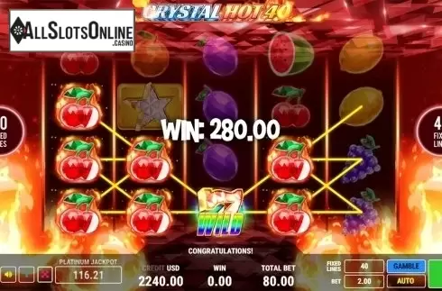 Game workflow 3. Crystal Hot 40 from Fazi