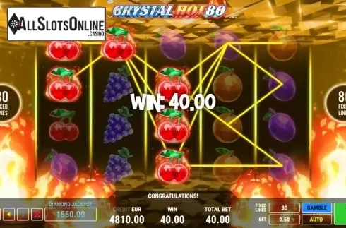Win Screen 2. Crystal Hot 80 from Fazi