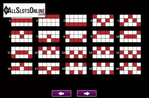 Paytable 4. Crystal Kingdom (High 5 Games) from High 5 Games