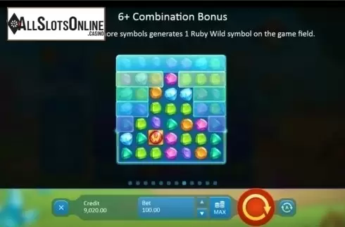 Paytable 8. Crystal Land from Playson
