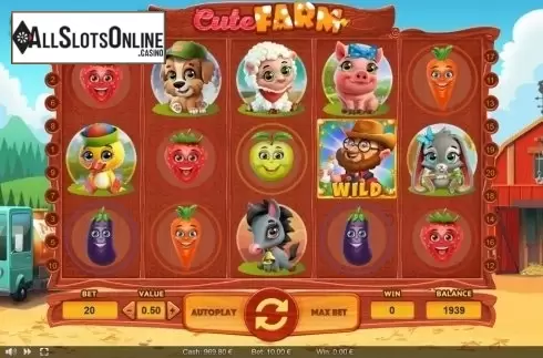 Reel screen. Cute Farm from Thunderspin