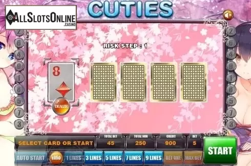 Gamble game . Cuties from GameX