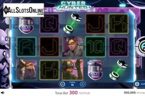 Reel Screen. Cyber Hunter 2080 from FunFair