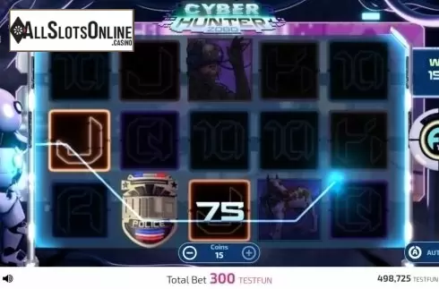 Win Screen 2. Cyber Hunter 2080 from FunFair