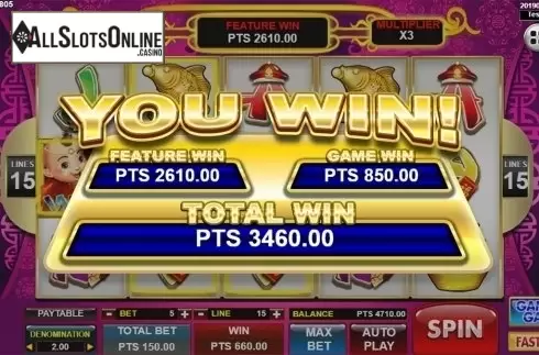 Big win. Da Fu Xiao Fu from Spadegaming