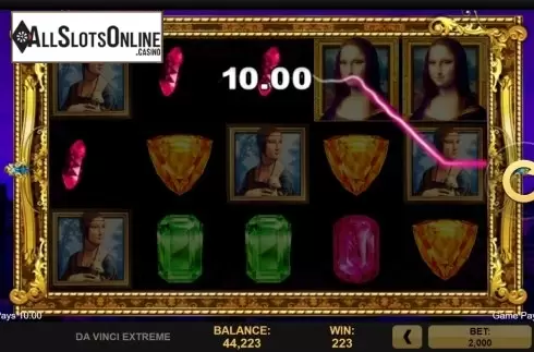 Win Screen. Da Vinci Extreme from High 5 Games