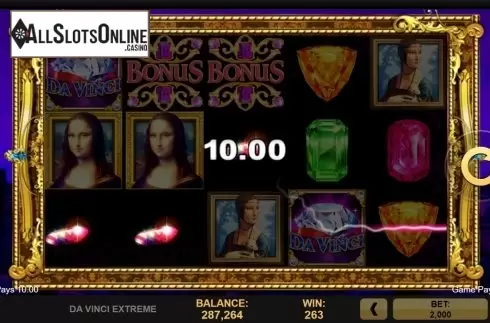 Win Screen 3. Da Vinci Extreme from High 5 Games