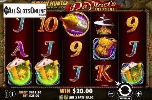 Win Screen 4. Da Vinci's Treasure from Pragmatic Play