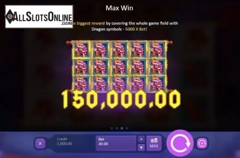 Paytable 2. Dancing Dragon Spring Festival from Playson