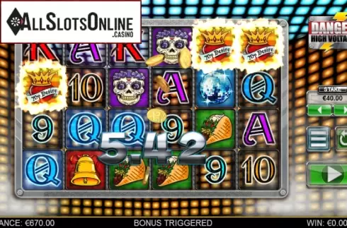 Screen 5. Danger High Voltage from Big Time Gaming