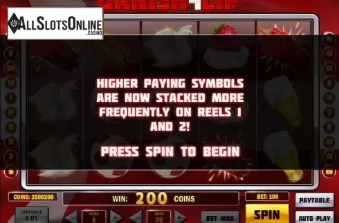 Free spin. Danish Flip from Play'n Go