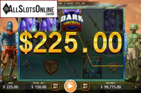Win Screen. Dark Fortress from KA Gaming