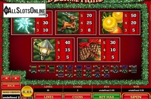 Screen4. Deck the Halls from Microgaming