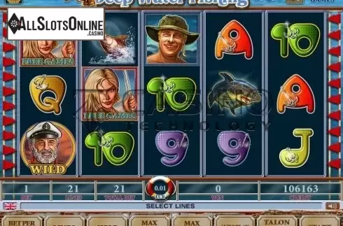 Screen2. Deep Water Fishing from Casino Technology