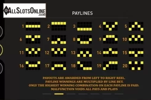 Paytable 2. Desert Oasis from GamePlay