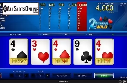 Game workflow . Deuces Wild (Espresso Games) from Espresso Games