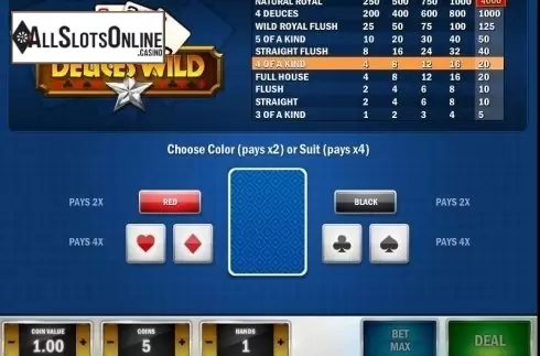 Game Screen 2. Deuces Wild MH (Play'n Go) from Play'n Go