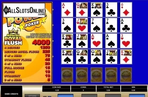 Game Screen. Deuces Wild MH (Microgaming) from Microgaming