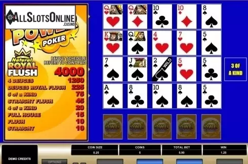 Game Screen. Deuces Wild MH (Microgaming) from Microgaming