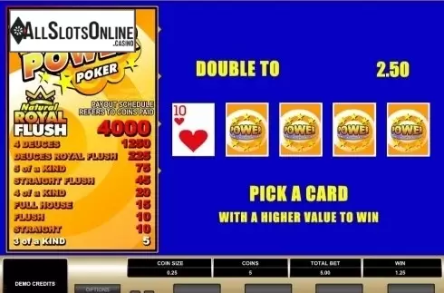 Game Screen. Deuces Wild MH (Microgaming) from Microgaming