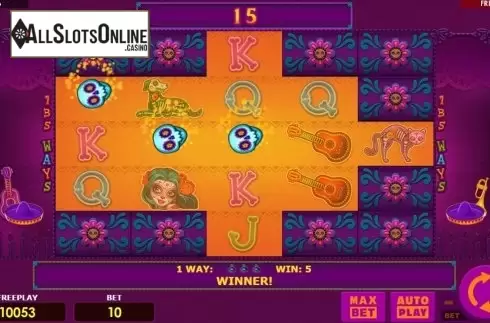 Win Screen 3. Dia Muertos from Amatic Industries