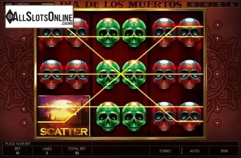 Reels screen. Dia de Los Muertos (Endorphina) from Endorphina