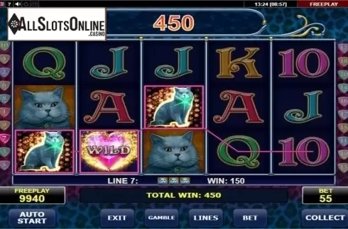 Screen8. Diamond Cats from Amatic Industries