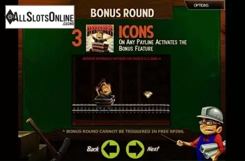 Paytable 2. Diamond Diggin' from MultiSlot