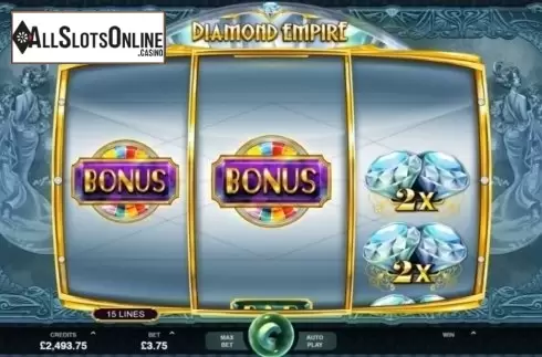 Reels screen. Diamond Empire from Triple Edge Studios