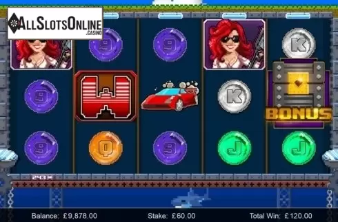 Win screen. Diamond Geeza from Inspired Gaming