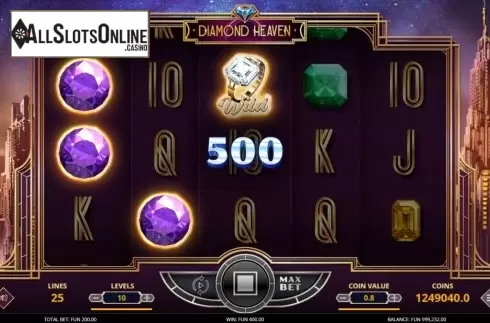Win Screen 3. Diamond Heaven from Leap Gaming